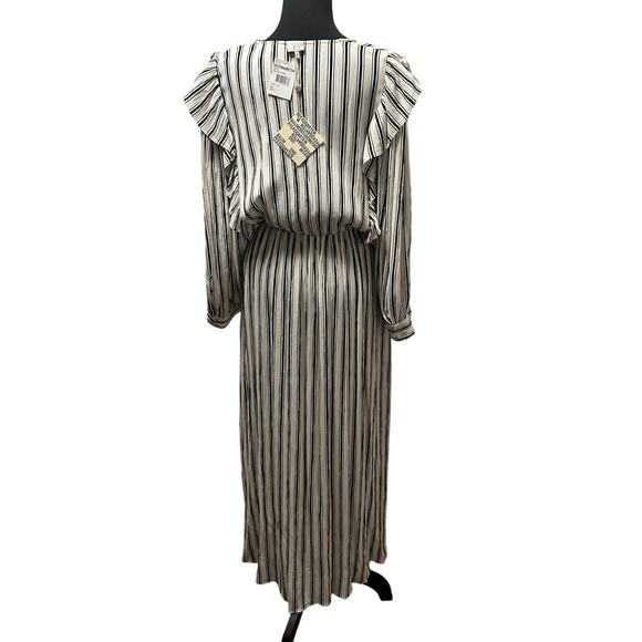 Baum und Pferdgarten Alona Striped Crepon Dress -Black/White - Sz 38 (SZ 8 US) - Picture 8 of 14